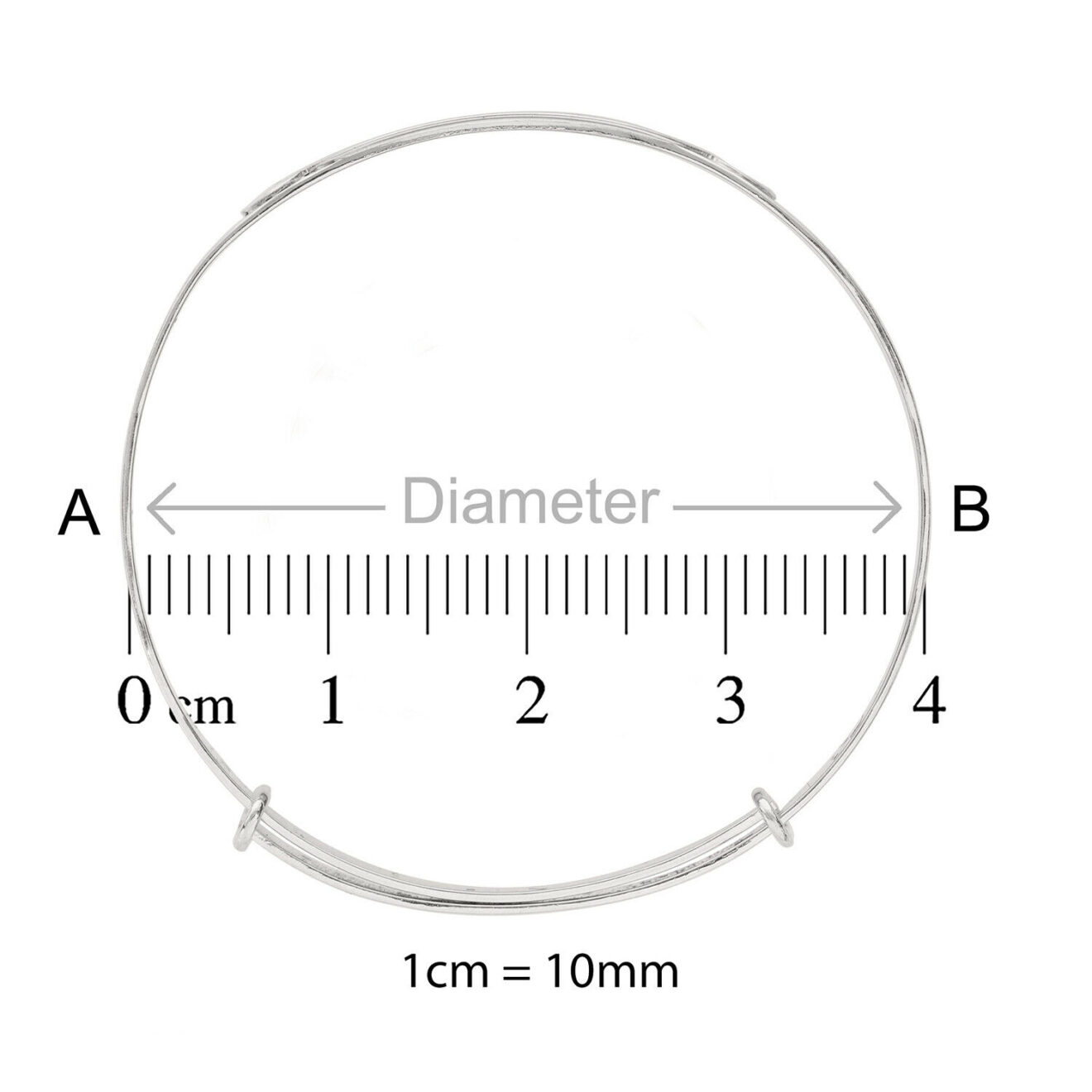 Personalised Celtic Silver Baby Bangle ( 01 Years Old )