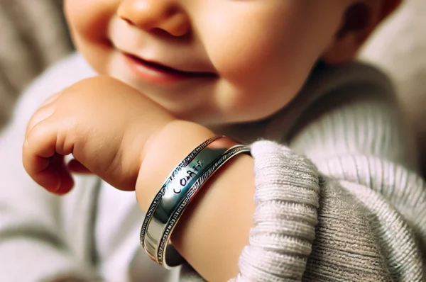 personalised baby bangles