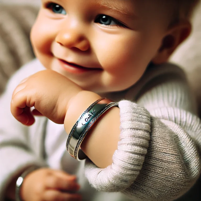 personalised baby bangles